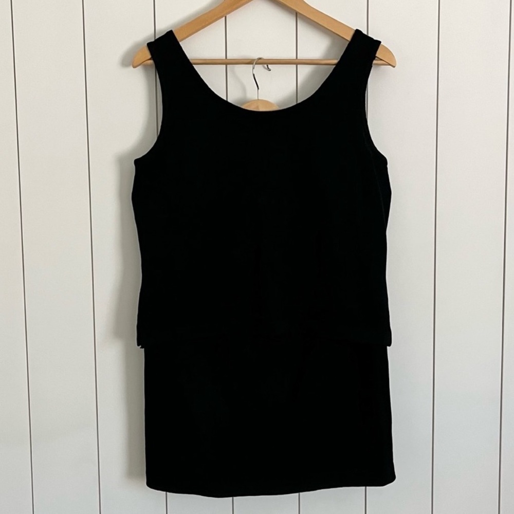 St. John Black Knit Skirt Set